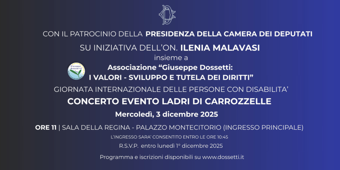 Giornata internazionale Persone con Disabilità